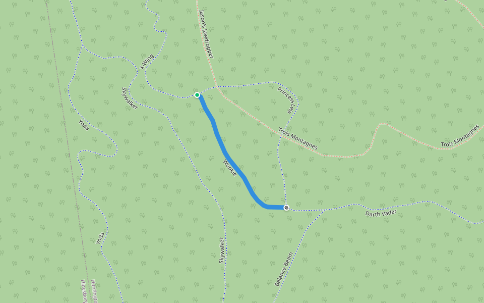 Wookie walking route map in Huntington