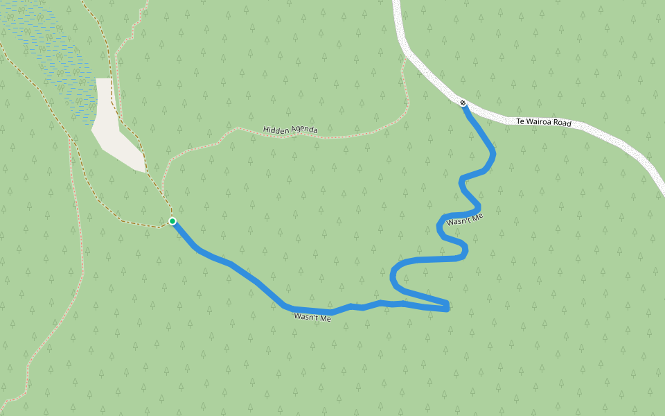 Wasn't Me walking route map in Kerikeri