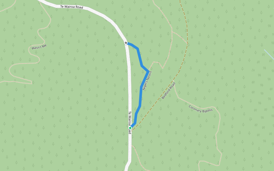 Nigel's Nostril walking route map in Kerikeri