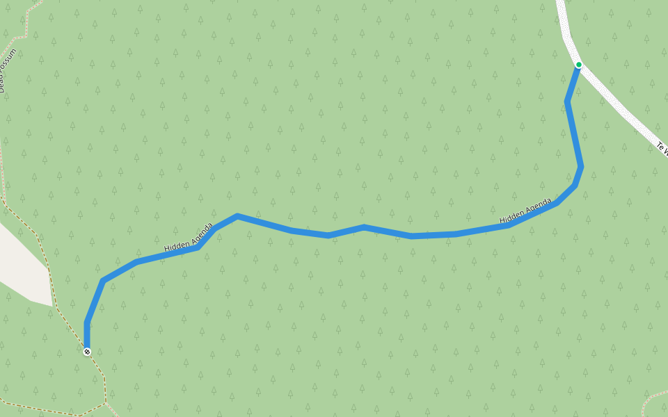 Hidden Agenda walking route map in Kerikeri