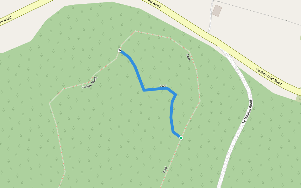 2wd walking route map in Kerikeri