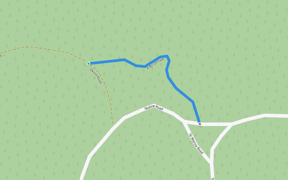 A Bit Of Faith walking route map in Kerikeri
