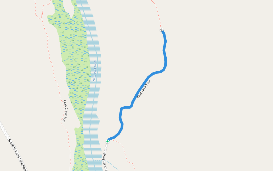 Frog Lake Trail walking route map in Warden