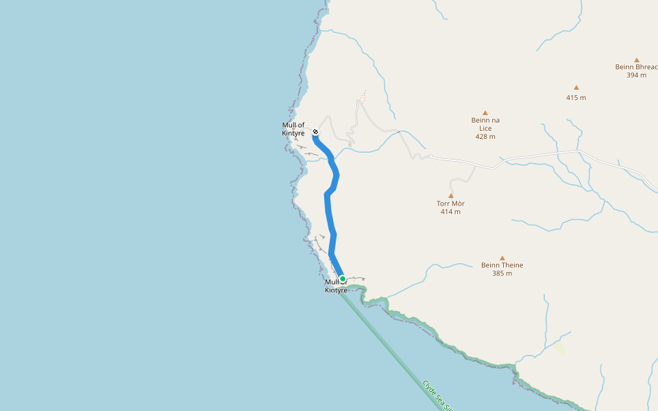 Route to fog signal walking route map in Southend