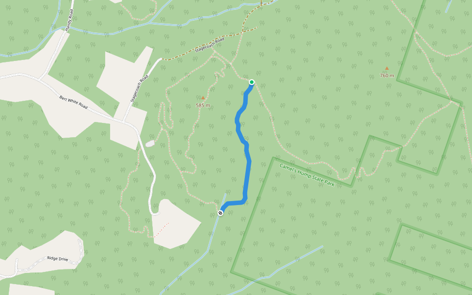 Dead River Run walking route map in Huntington