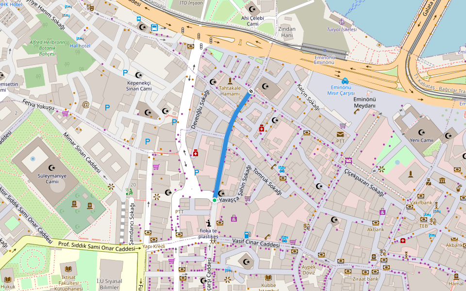 Uzunçarşı Caddesi;Mercan Caddesi