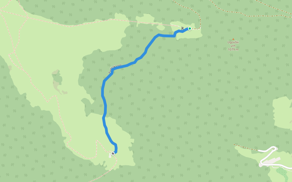 Pastirska pot walking route map in Lenart pri Gornjem Gradu