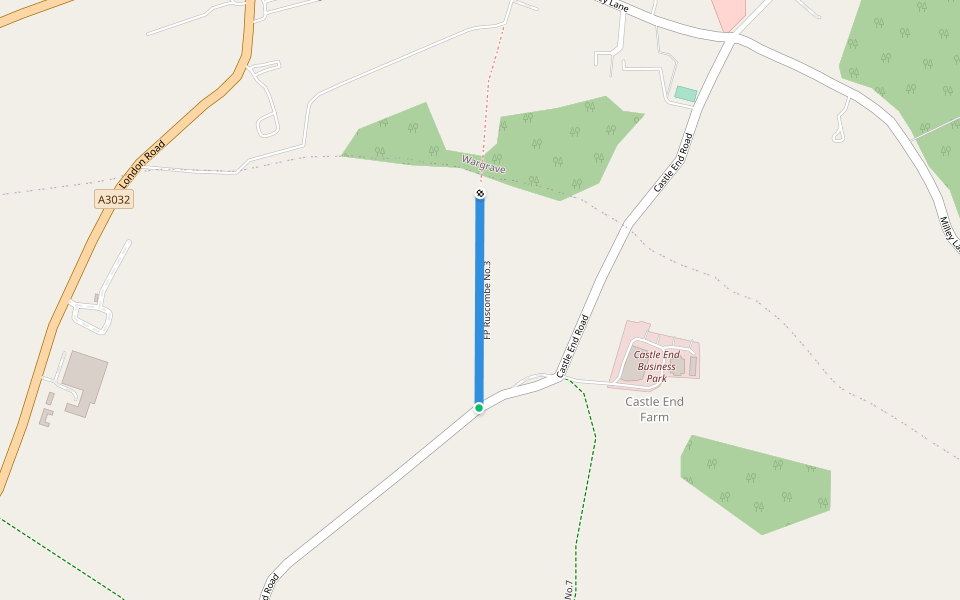 FP Ruscombe No.3 walking route map in Ruscombe