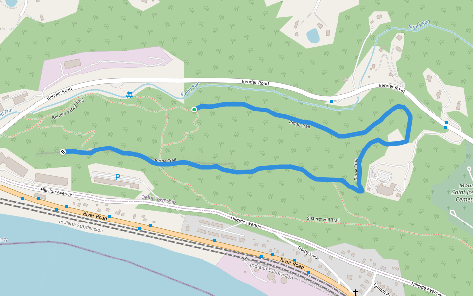 Ohio Ridge Riders Trail Map Ridge Trail in Ohio | Walking Map