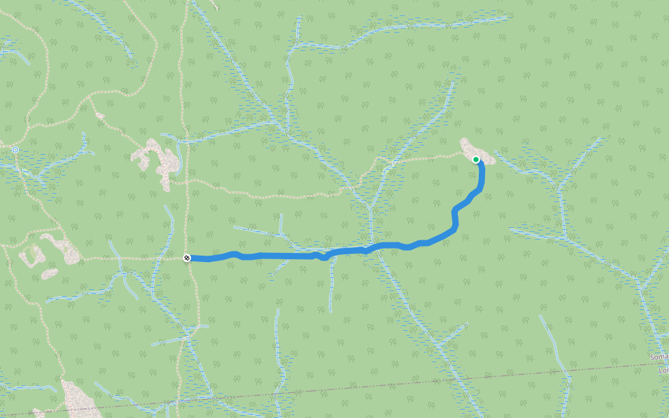 Serpent walking route map in Nkolekoul