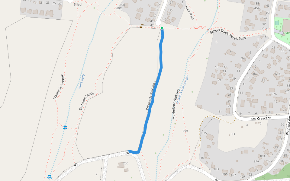 West-side Morgan's walking route map in Diamond Harbour