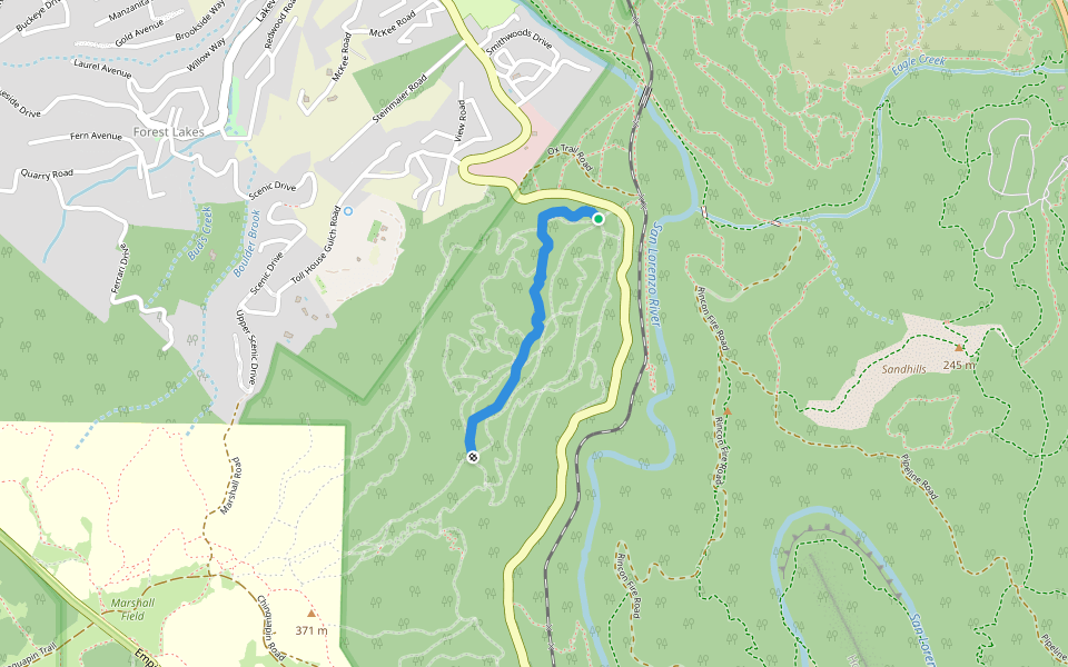 Magic Carpet Return walking route map in Felton
