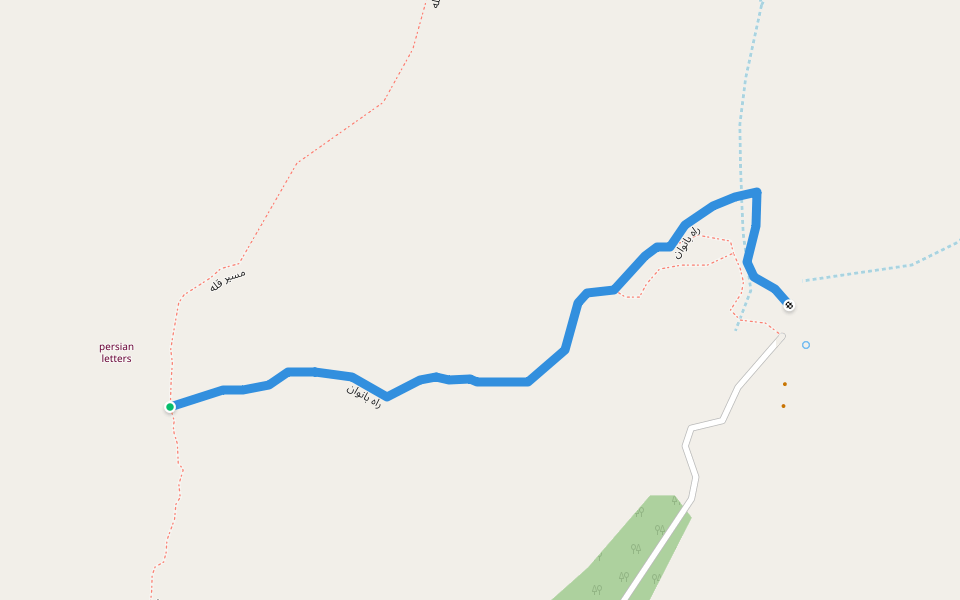 راه بانوان walking route map in Karaj