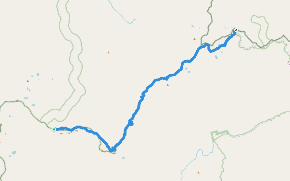 Square Top - West Horse Trail walking route map in North Fork