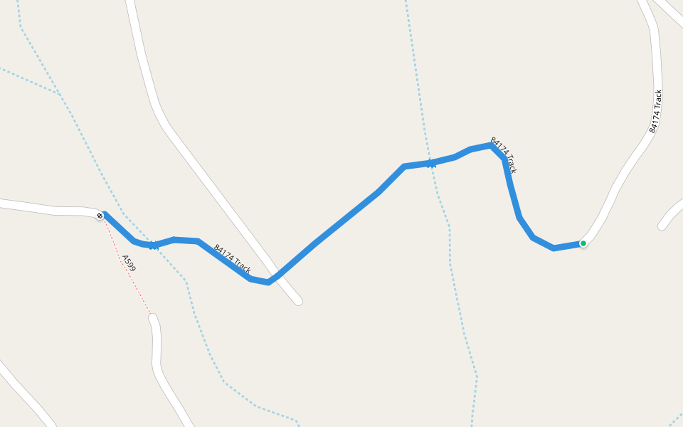 84174 Track walking route map in Cele