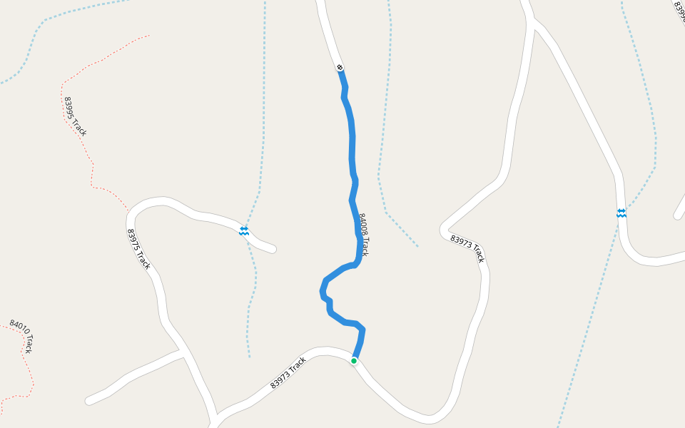 84008 Track walking route map in Cele