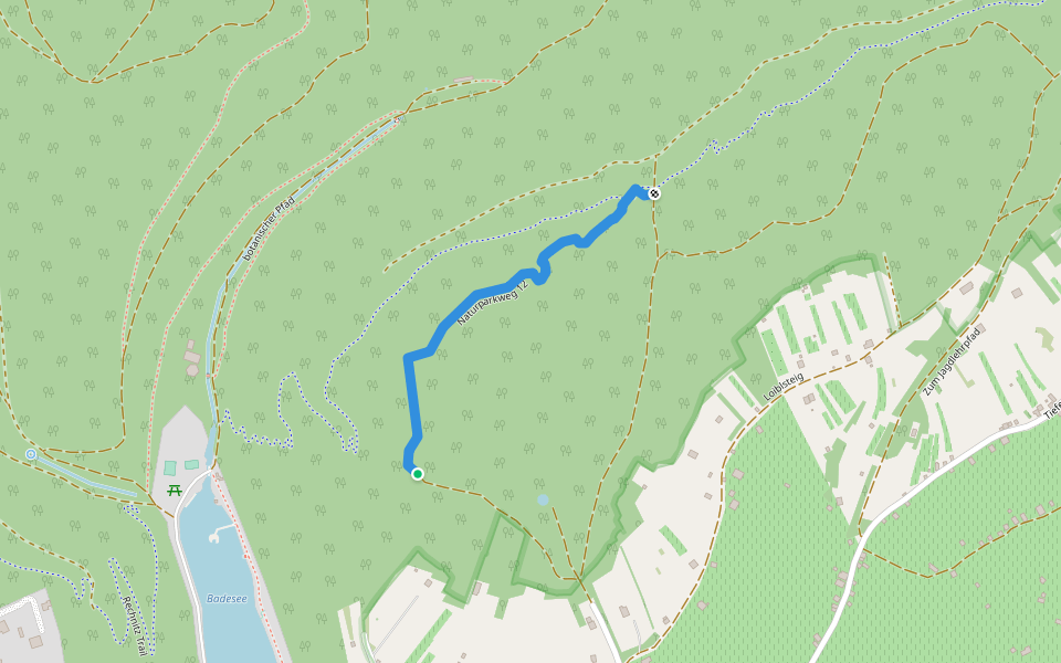 Naturparkweg 12 walking route map in Rechnitz