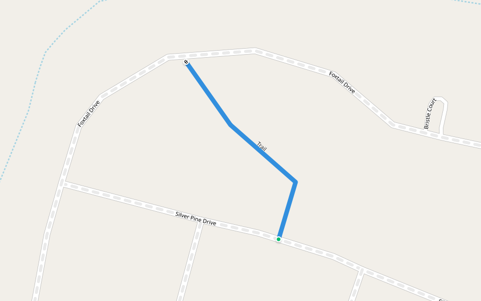 Trail walking route map in Penn Valley