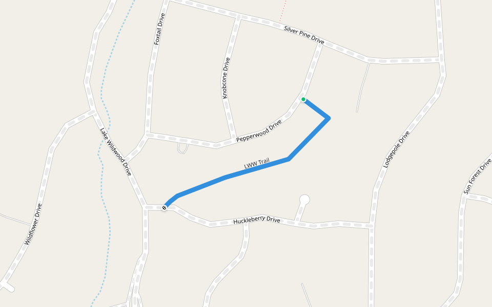 LWW Trail walking route map in Penn Valley