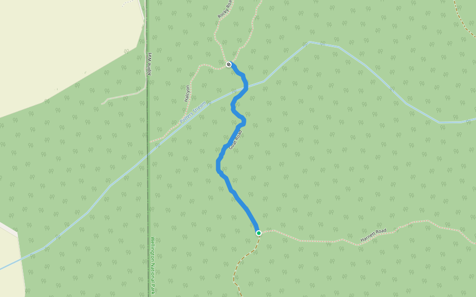 Goat Road walking route map in Worsley