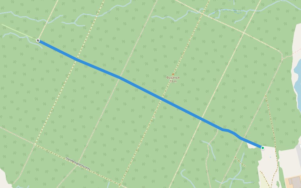 Вангникенгештель walking route map in Klyukvennoye