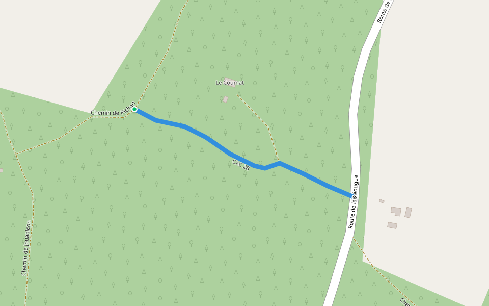 CAC 28 walking route map in Cachen