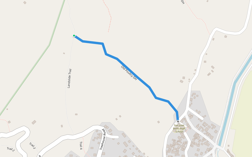 Old Poultry DH walking route map in Arayat