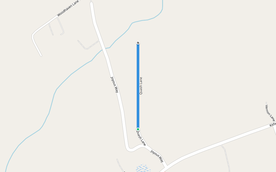 Quash Lane walking route map in Moncks Corner