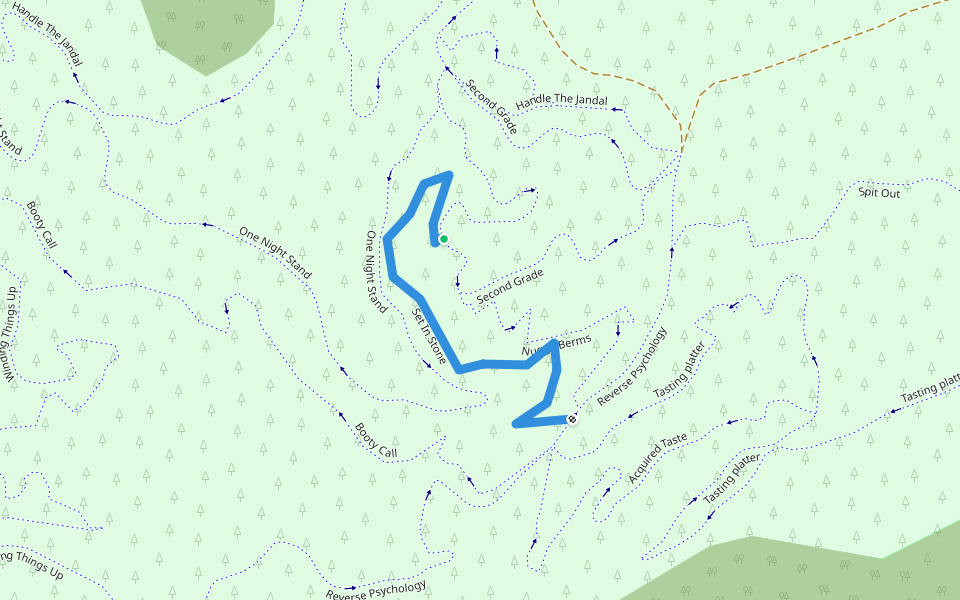Set In Stone walking route map in Muriwai