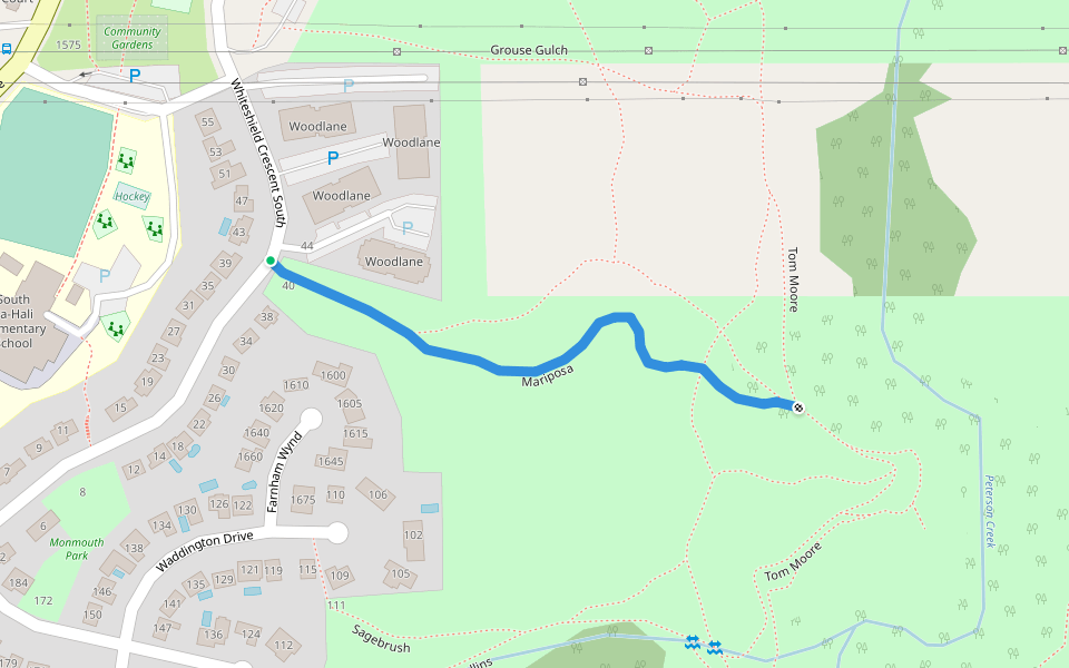 Mariposa Walking And Running Trail Kamloops, British Columbia Pacer