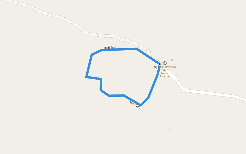 Josh Trail walking route map in Konde