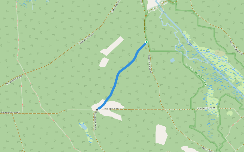droga pożarowa 50 walking route map in Zielonka
