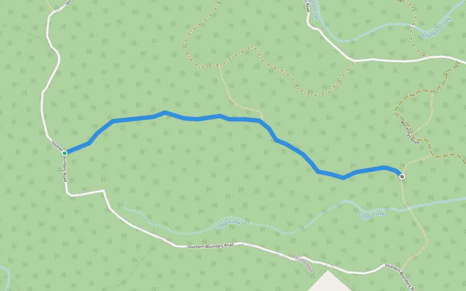 Cpt 23/3 Trail walking route map in Pembrooke