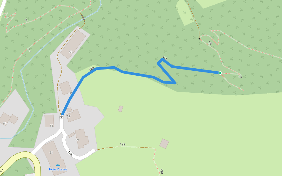 12b walking route map in San Cipriano
