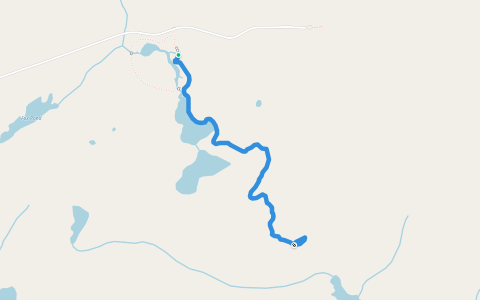 Ochre Hill Trail walking route map in Sandringham