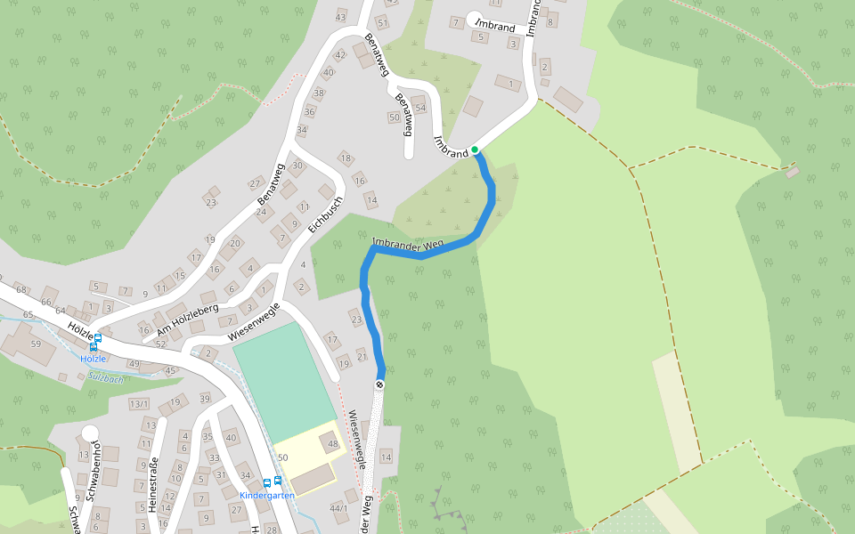 Imbrander Weg walking route map in Lauterbach