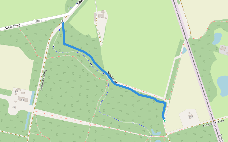 Track Rande walking route map in Diepenveen