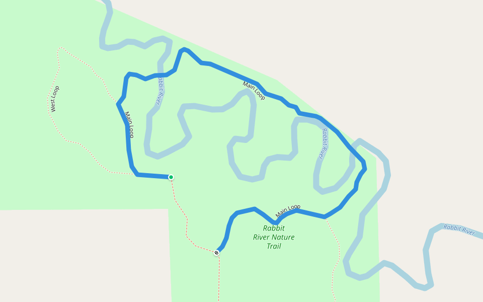 Main Loop walking route map in Wayland
