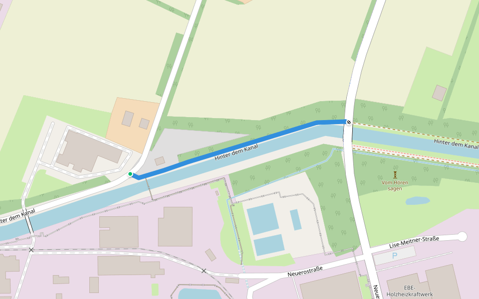 Hinter dem Kanal walking route map in Emlichheim