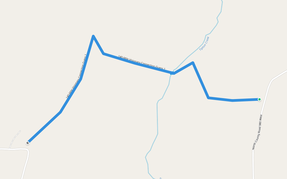 140-Mile Visionary Connection Guess 1 walking route map in Norman