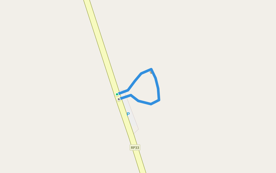 Los secretos del Calderon walking route map in Tonco