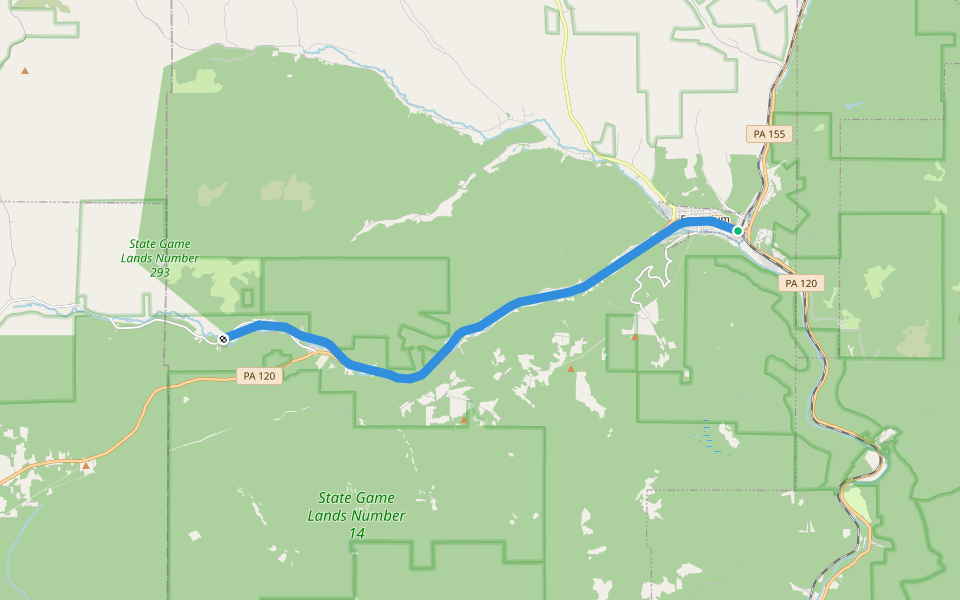 West Creek Recreational Trail Hiking Emporium, Pennsylvania Pacer