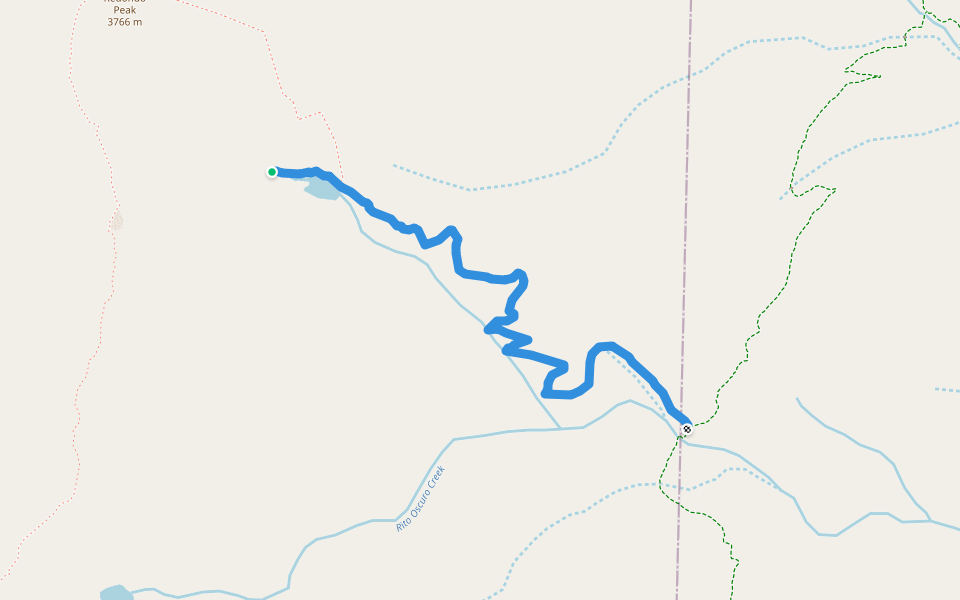 Johnson Lake Trail (267) walking route map in San Ildefonso Pueblo