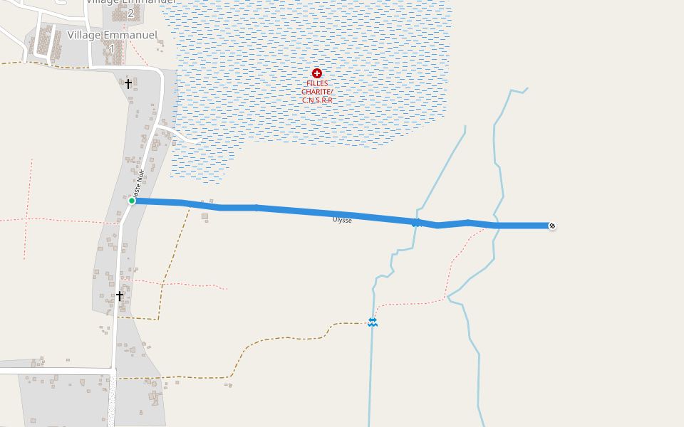 Ulysse walking route map in Petite Riviere