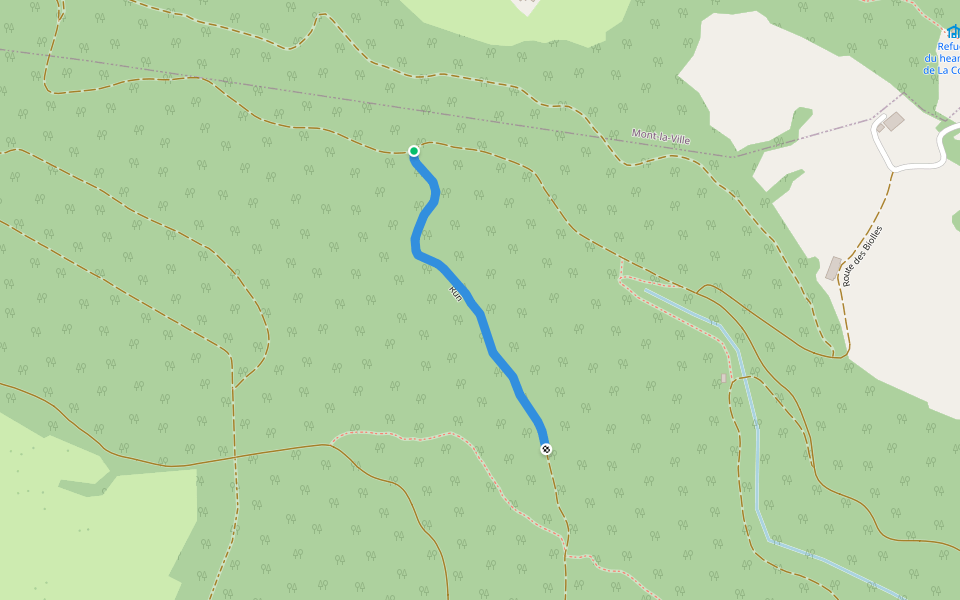 Run walking route map in L'Isle