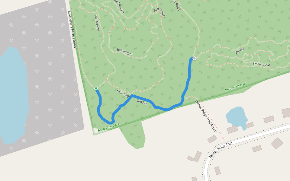 Old Jay walking route map in East Gwillimbury