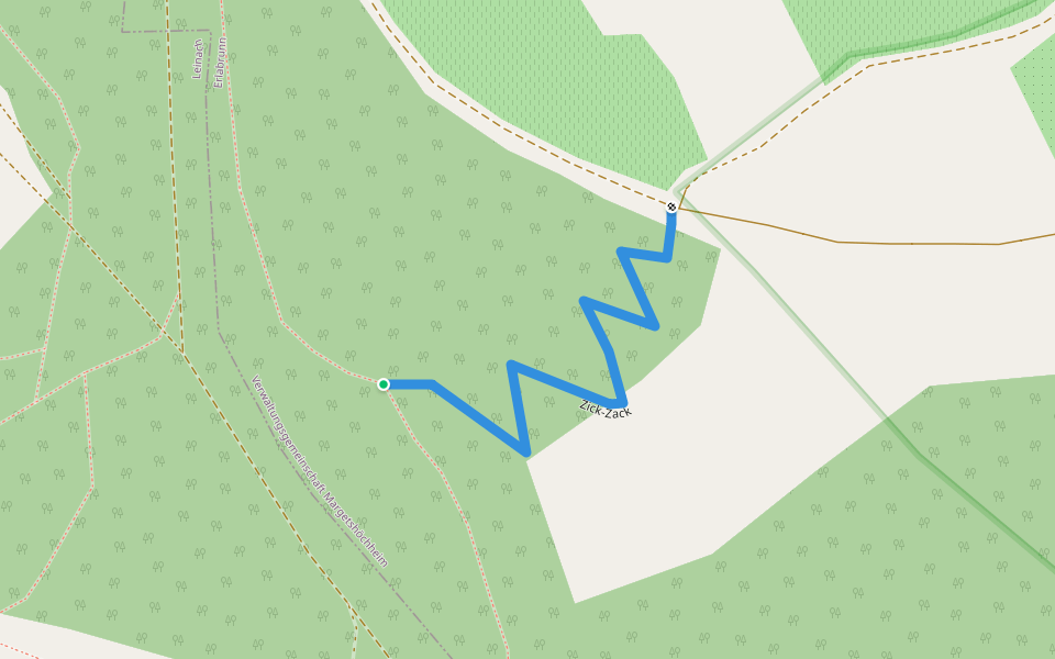 Zick-Zack walking route map in Leinach