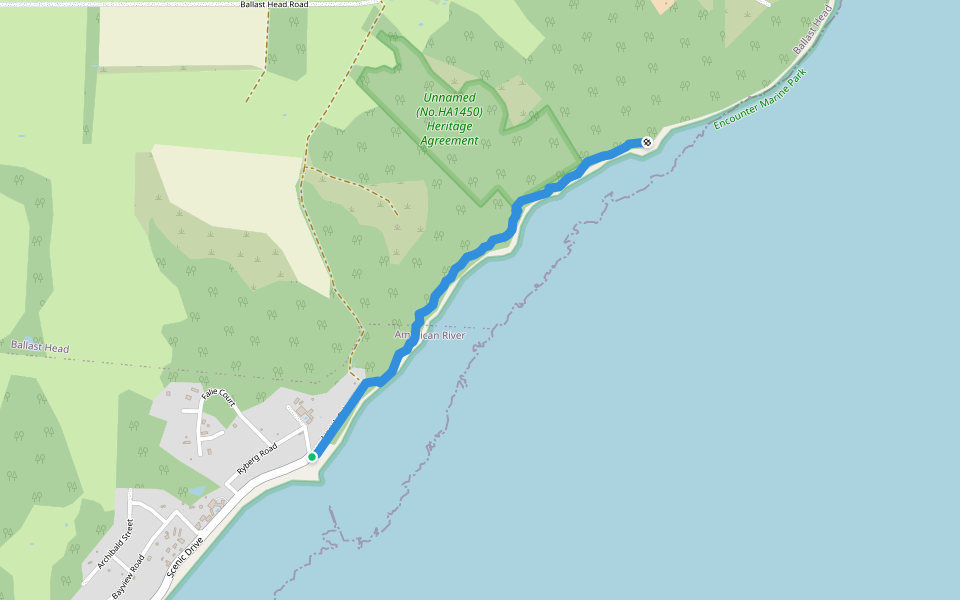 Cannery Trail walking route map in American River