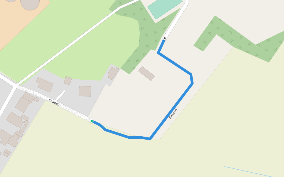 Raaden walking route map in Wohlde