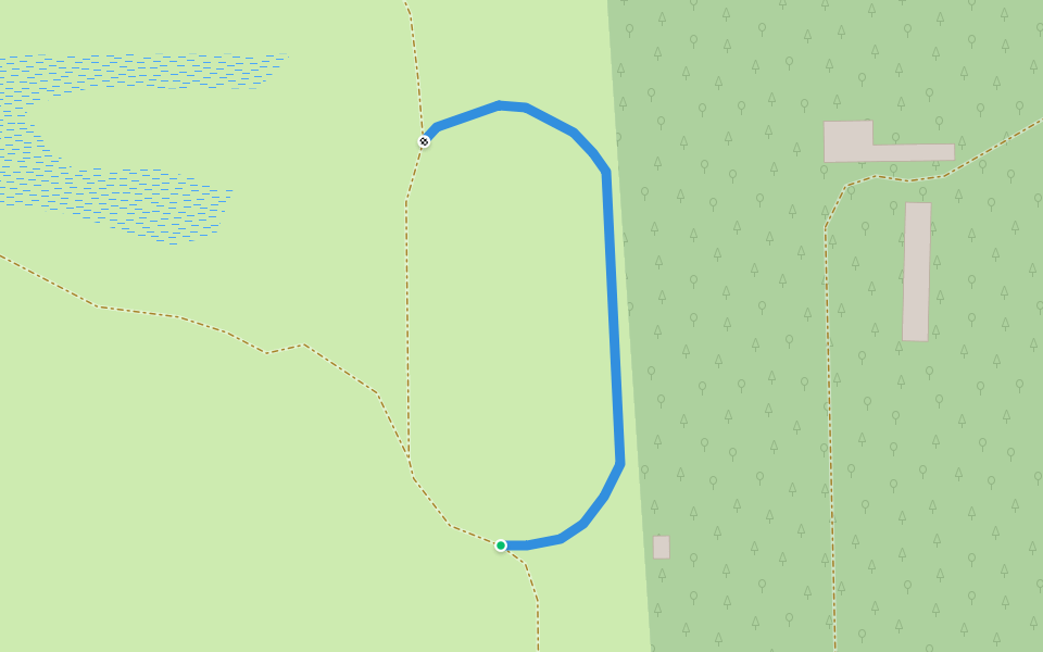 Volt honvédségi futópálya walking route map in Lenti